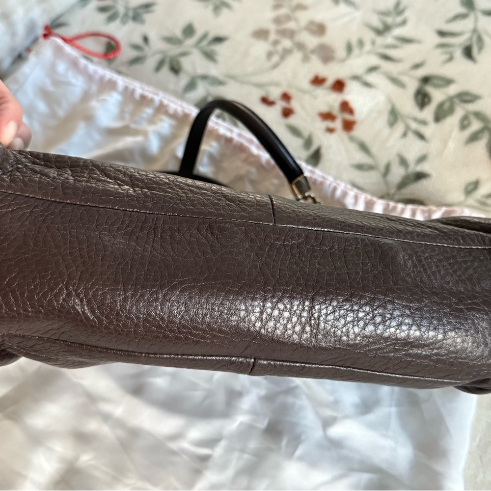 Coach Madison Madeline Dark Brown Leather Shoulder Bag - Picture 4 of 12